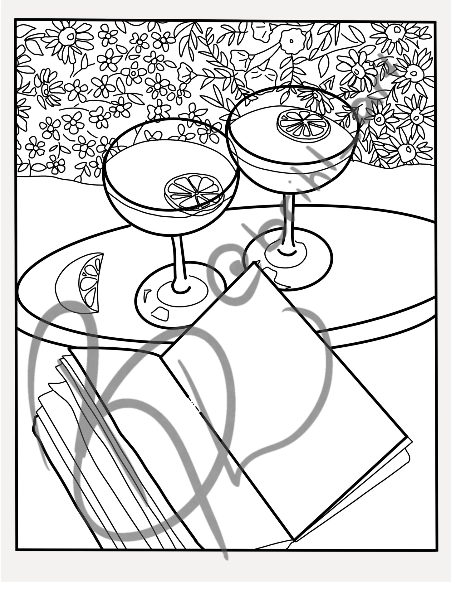 Happy Summer Colouring Pages