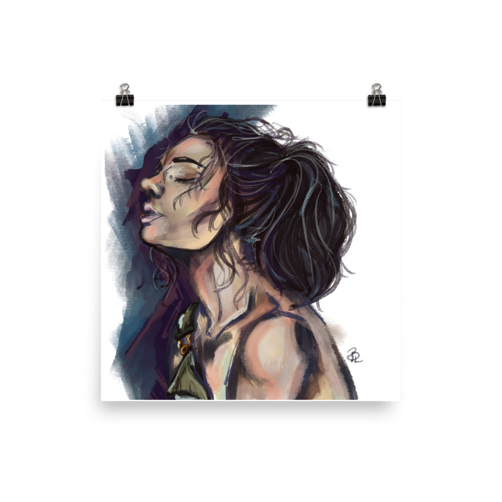 "Inhale", Digital Print, Original Artwork, 10"x10"