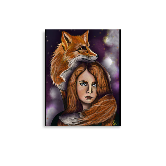 "Fox", Digital Print, Original Artwork, 11"x14"