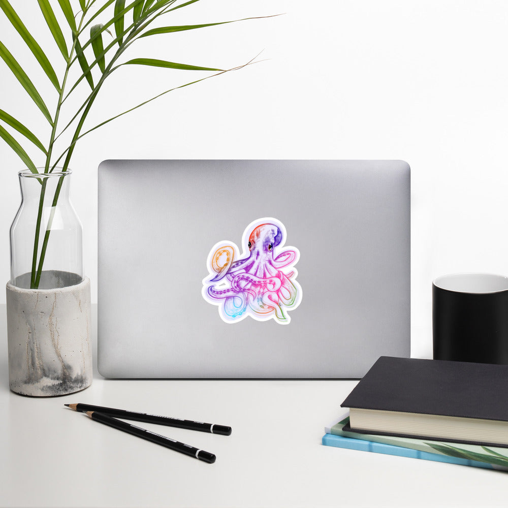 RGB Octopus Sticker