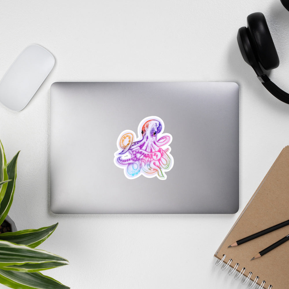 RGB Octopus Sticker