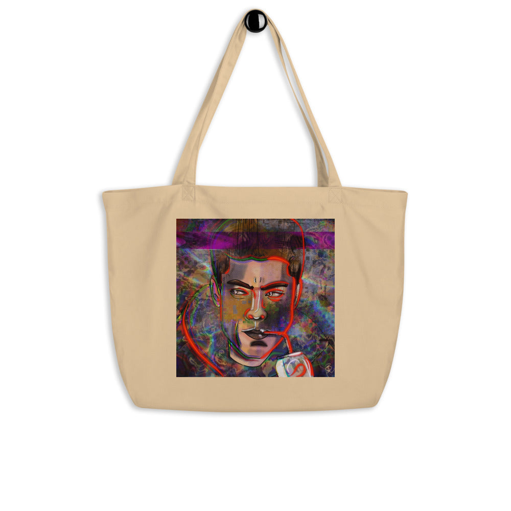 "Soda Can" Artwork, Large organic tote bag