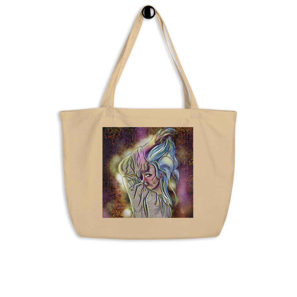 "Dance" Artwork, Large organic tote bag