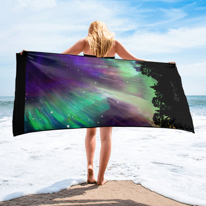 Northern Lights - Beach Towel